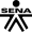 Logotipo oficial del SENA Colombia en blanco y negro, cliente de OneScreen.
