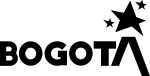 Logotipo Bogotá con estrella, identidad gráfica de marca institucional y turística